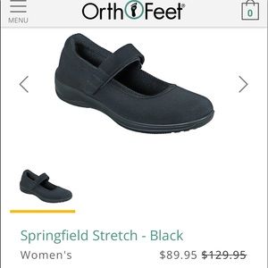 Orthofeet Black Shoes